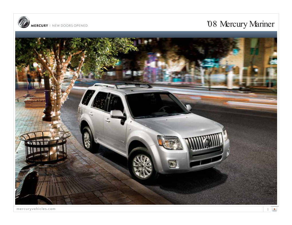 2008 Mercury Mariner Brochure