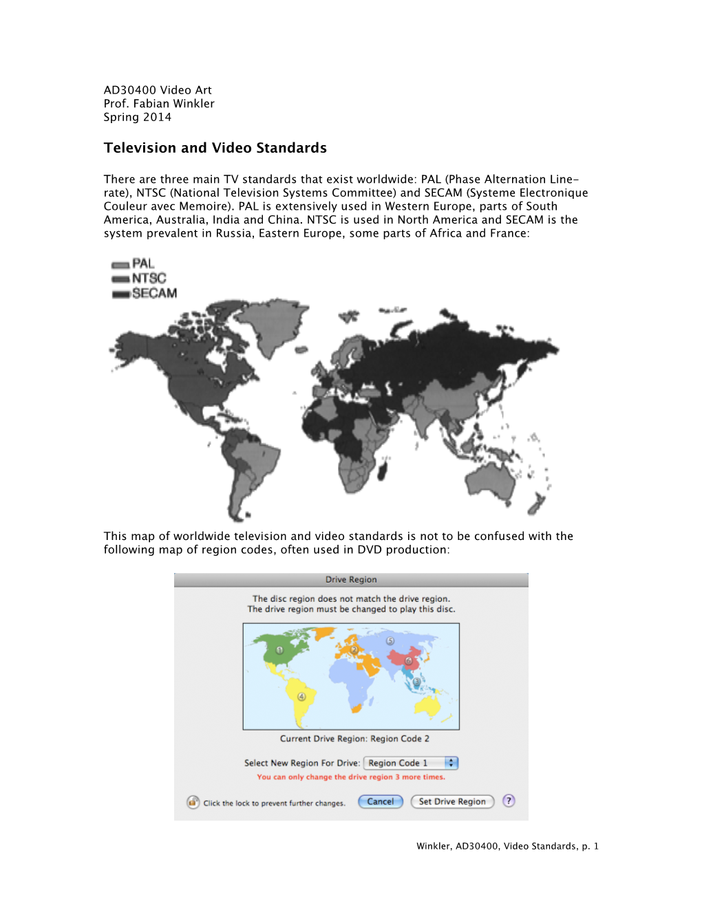 Television and Video Standards