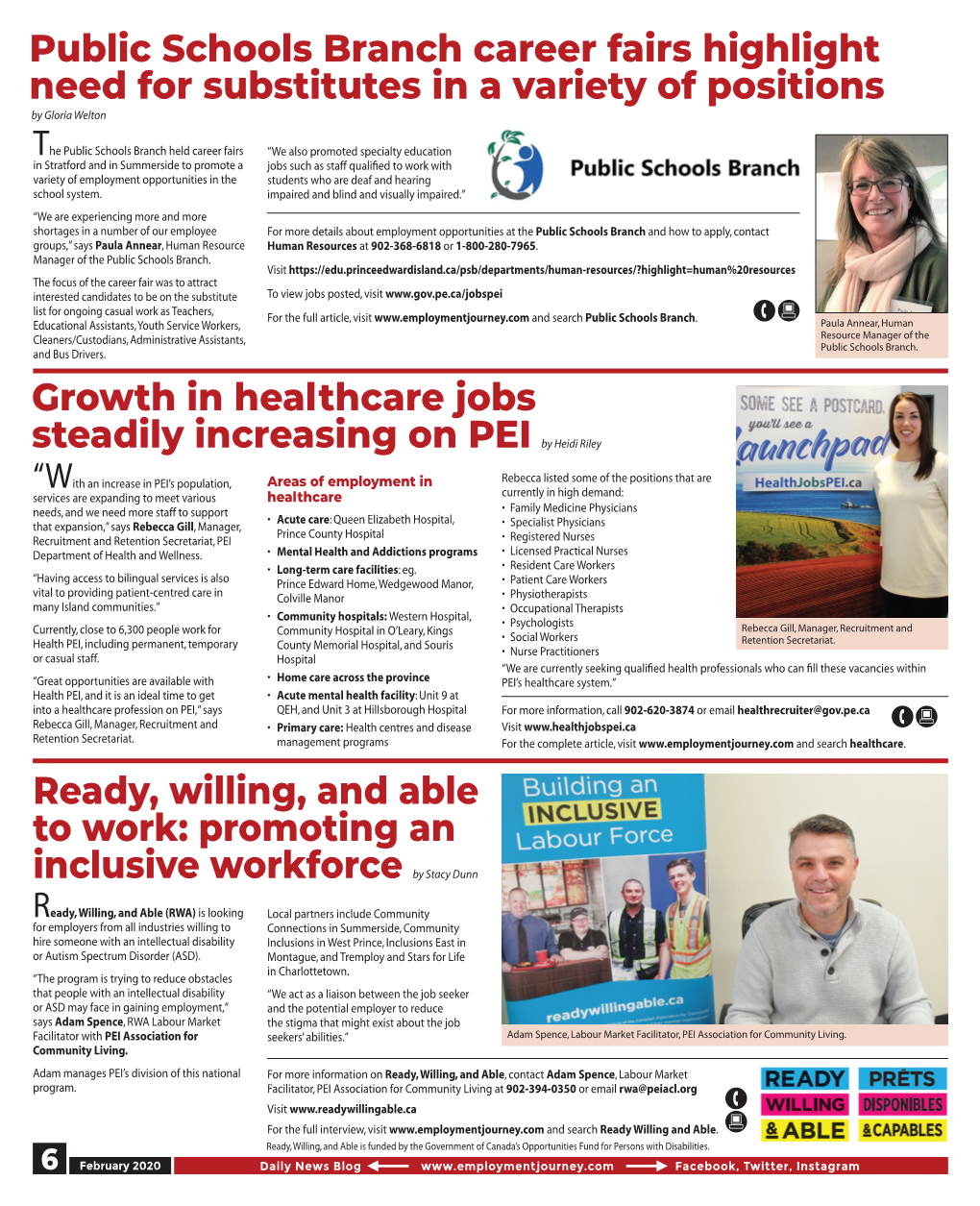 Growth in Healthcare Jobs Steadily Increasing on PEI by Heidi Riley