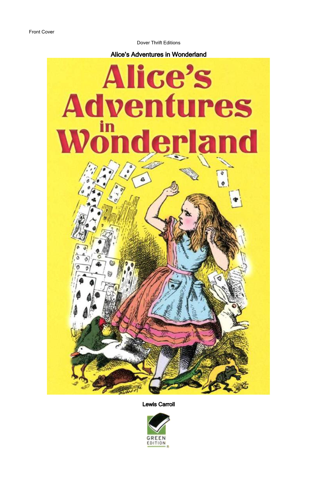 Alice's Adventures in Wonderland