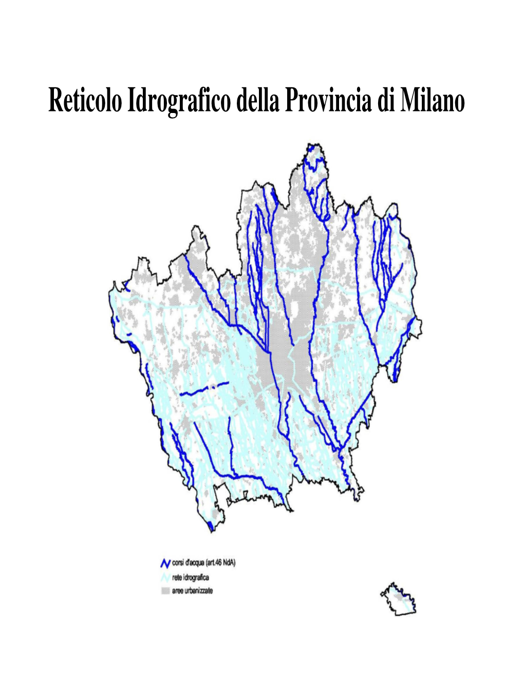 Reticolo Idrografico Della Provincia Di Milano Corsi D'acqua Principali Nella Provincia Di Milano