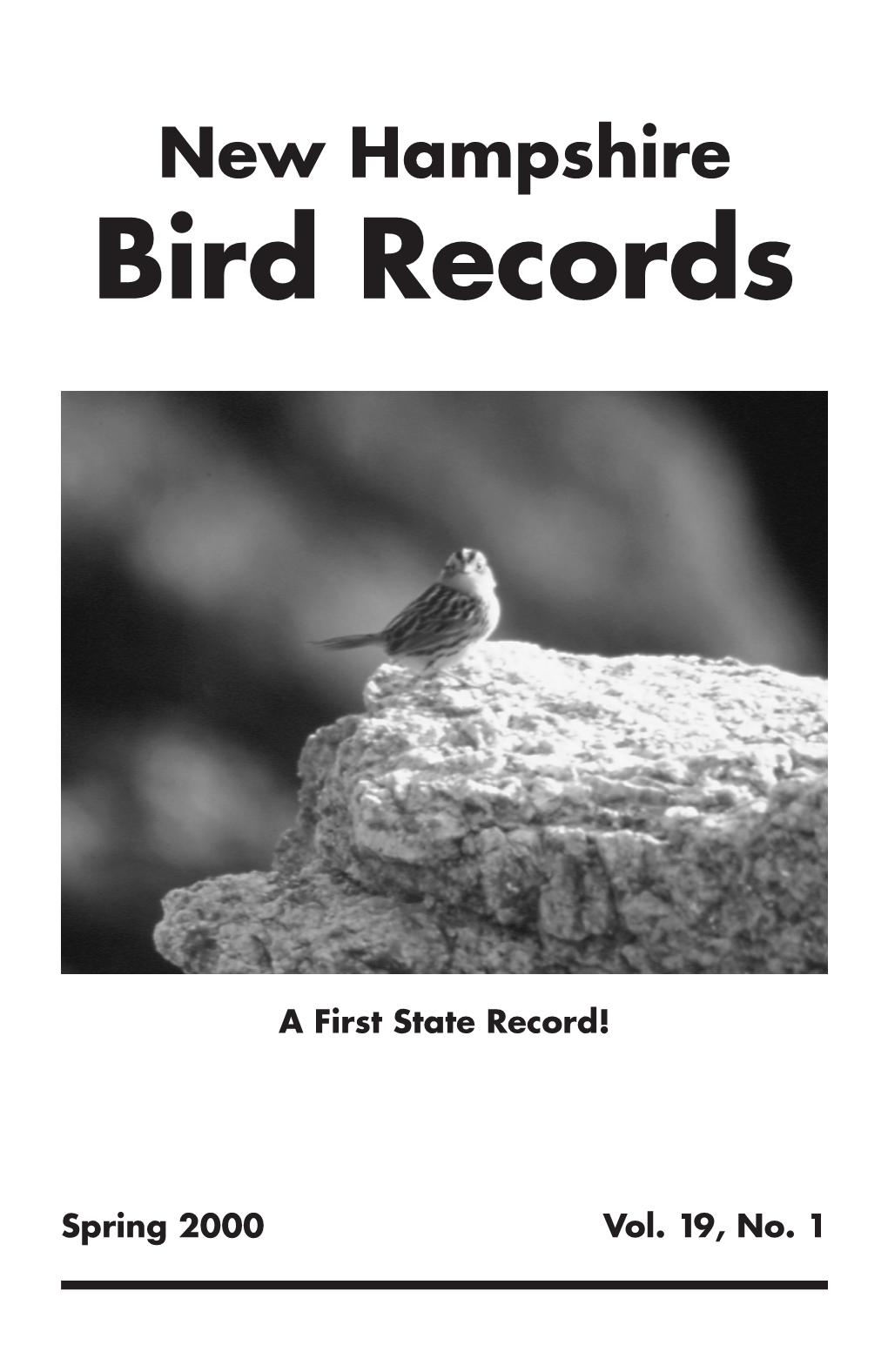 Spring 2000 Bird Records.Qxp