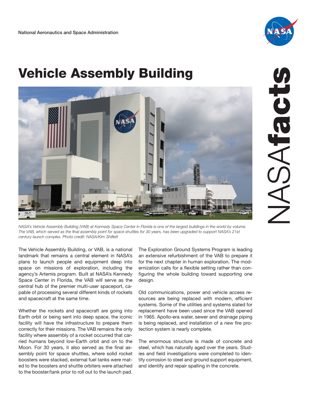 Vehicle Assembly Building - - - - and Identifyrepair Spallingintheconcrete