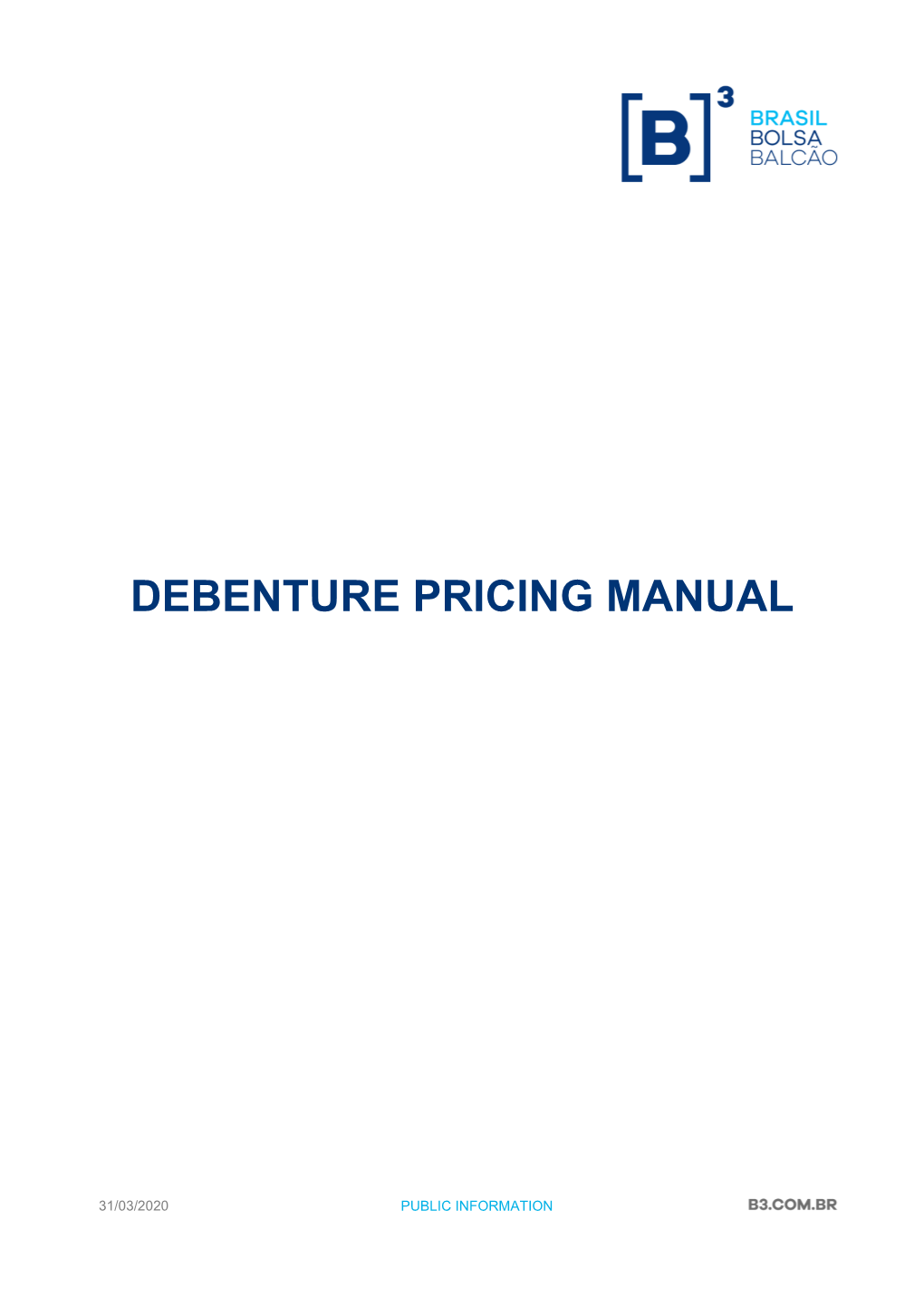 Debenture Pricing Manual