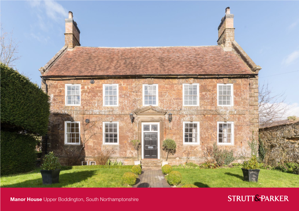 Manor House Upper Boddington, South Northamptonshire Manor House with Two Bedrooms, a Large Storage Room and a Bathroom in the A-Frames of the Roof