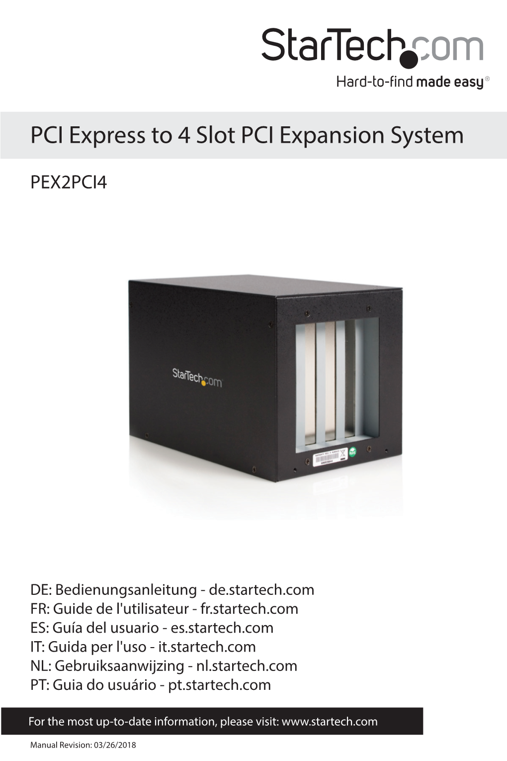 PCI Express to 4 Slot PCI Expansion System
