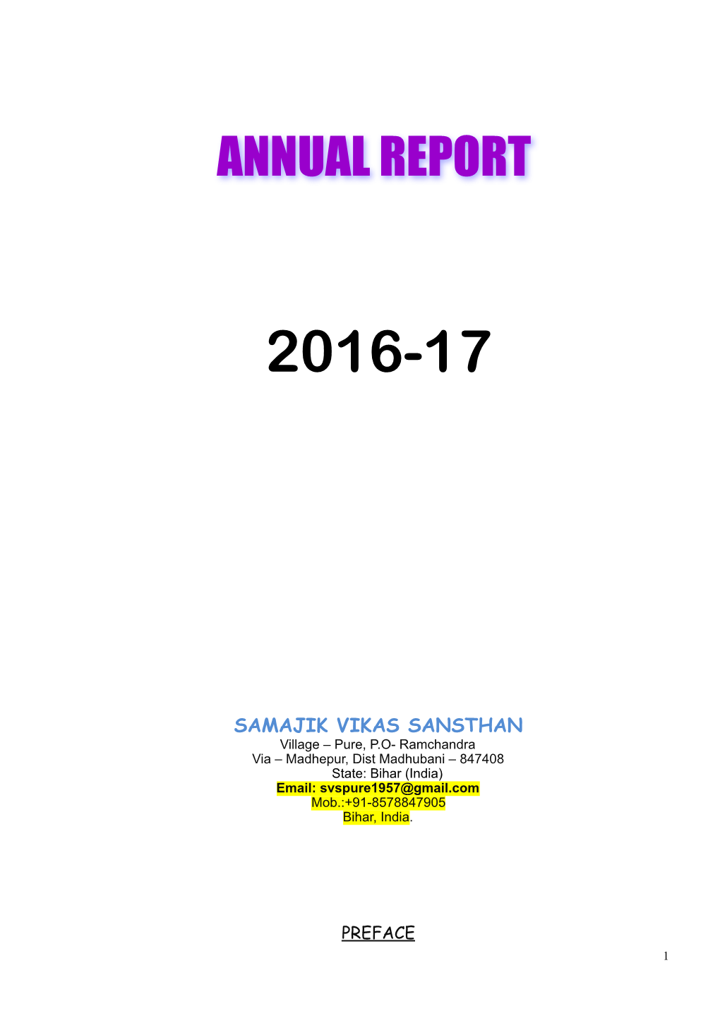 Annual Report 2016-17 2