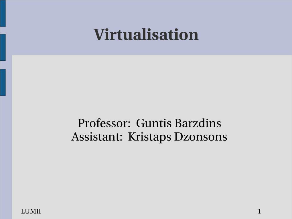 Virtualisation