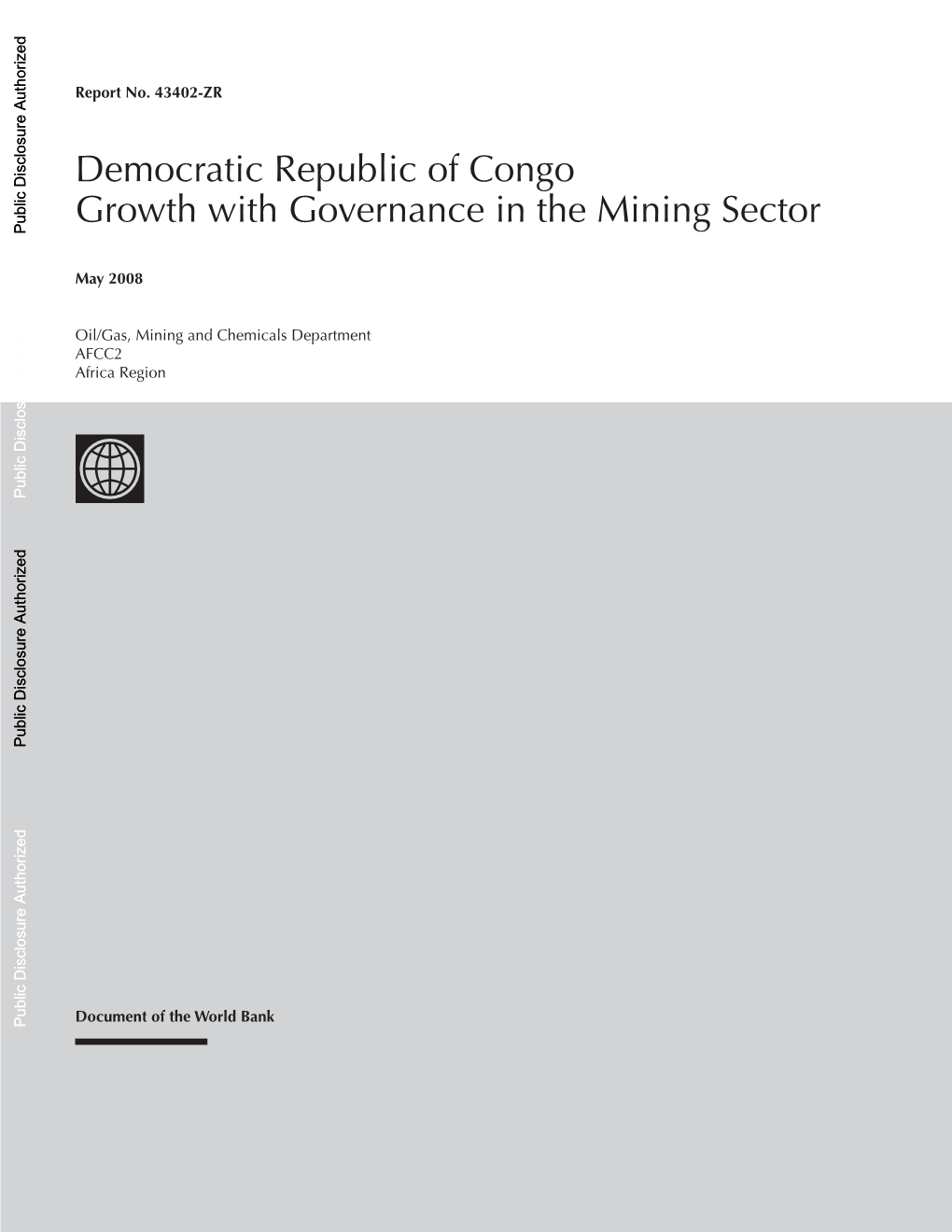 1. Mining: Scenarios for Growth