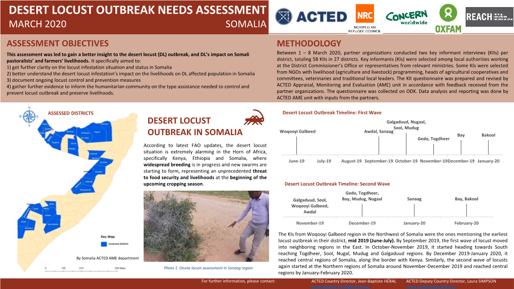Desert Locust Outbreak Needs Assessment
