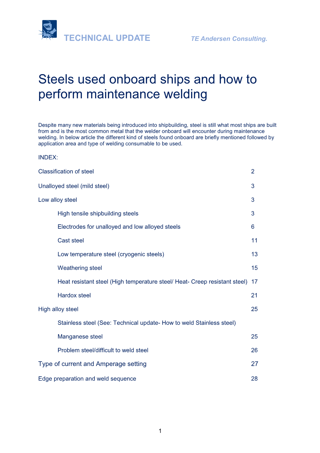 Steels Used Onboard Ships and How to Perform Maintenance Welding