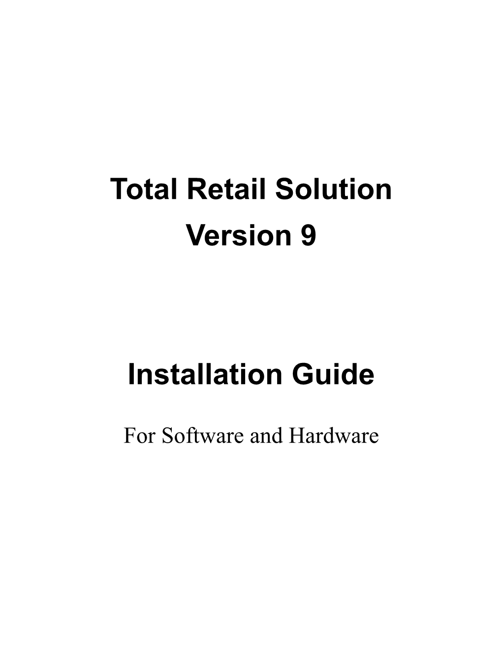 Total Retail Solution