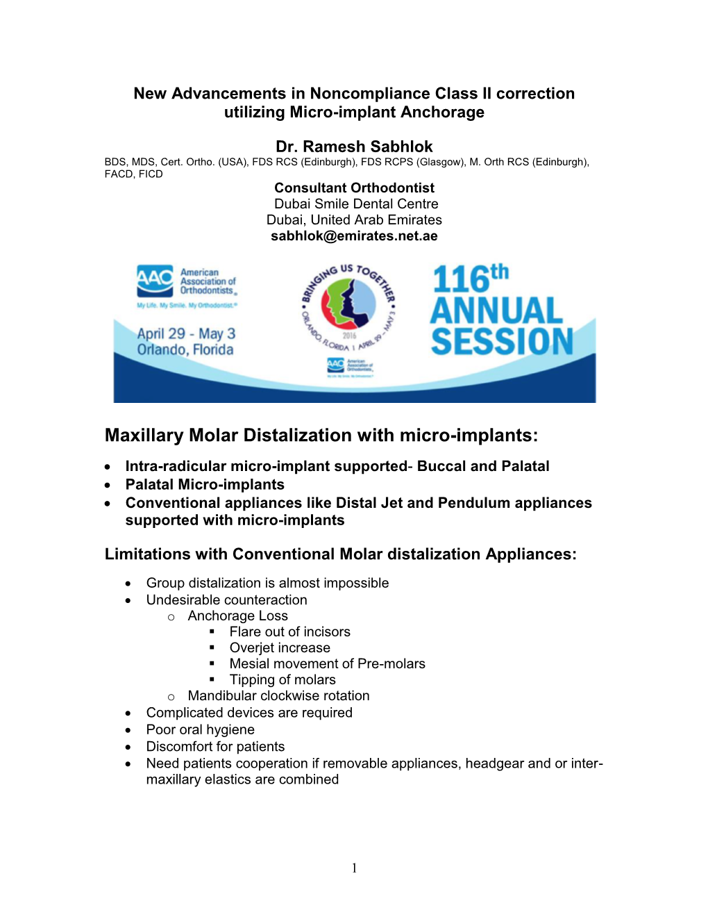 Recommendations for Treatment of Class II Malocclusion with Maxillary Molar Distalization