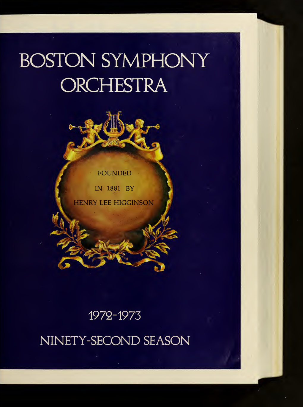 Boston Symphony Orchestra Concert Programs, Season 92, 1972