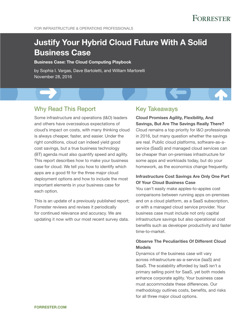 Justify Your Hybrid Cloud Future with a Solid Business Case Business Case: the Cloud Computing Playbook by Sophia I