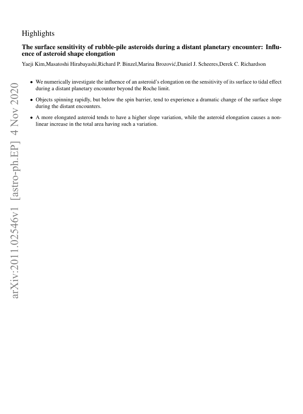 The Surface Sensitivity of Rubble-Pile Asteroids During a Distant Planetary Encounter: Inﬂu- Ence of Asteroid Shape Elongation