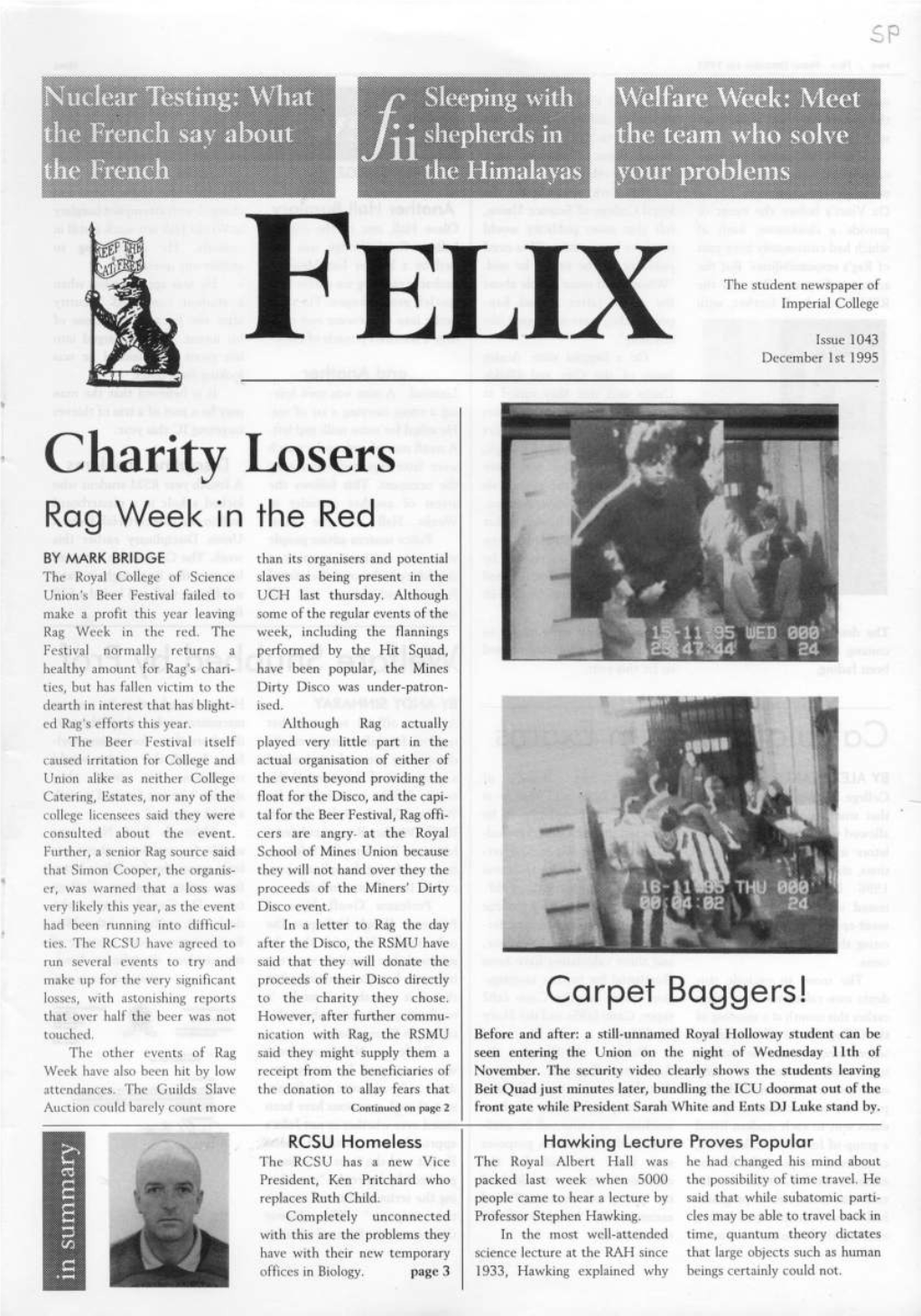 Felix Issue 1016, 1995