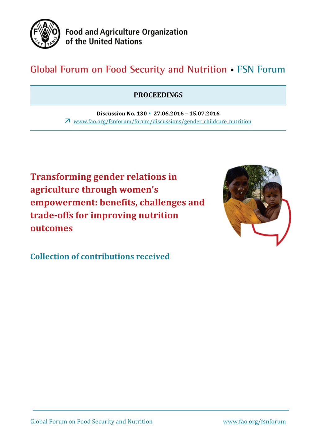 Transforming Gender Relations in Agriculture Through Women's