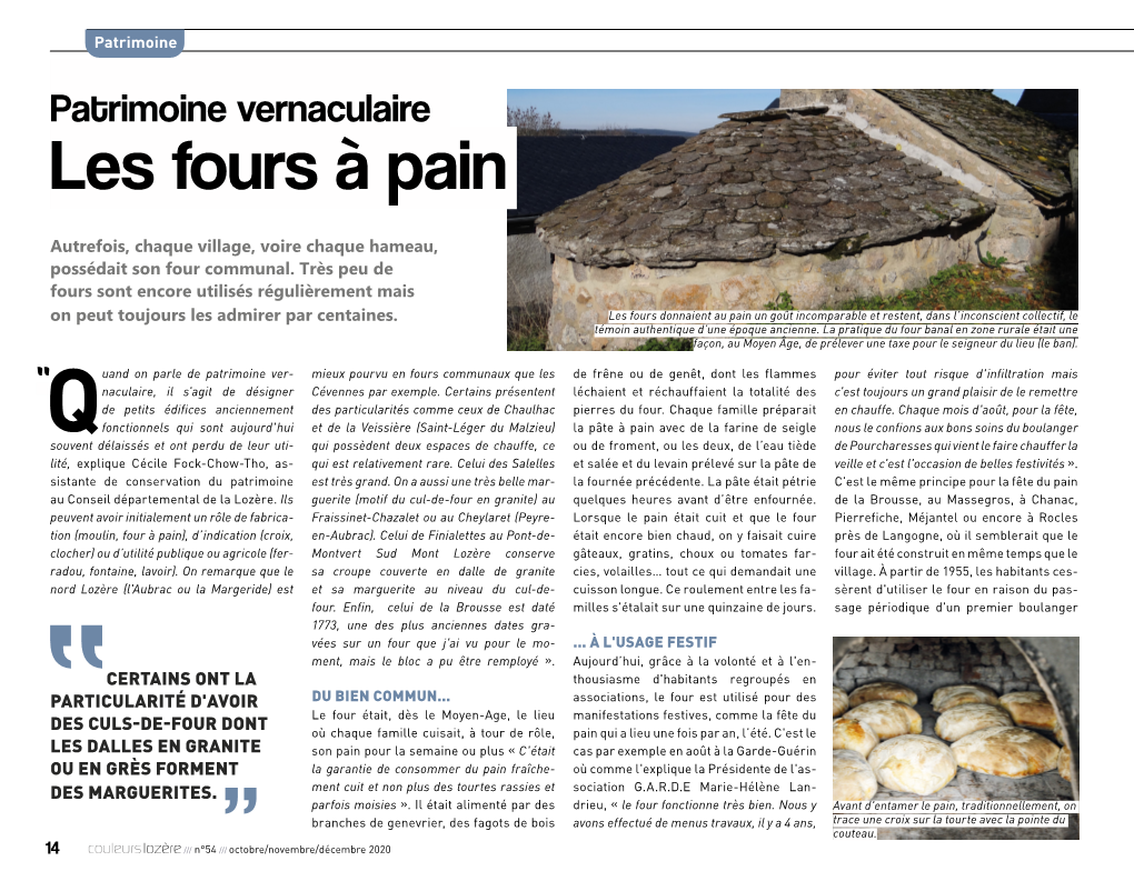 Patrimoine Vernaculaire Les Fours À Pain