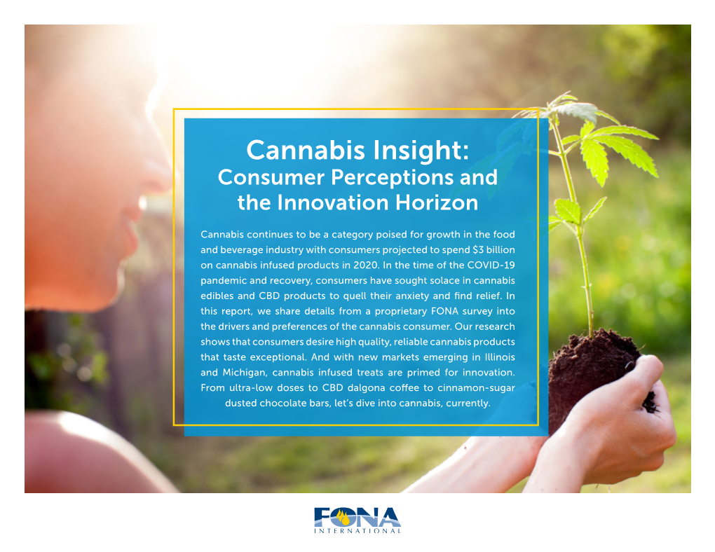 Cannabis Insight: Consumer Perceptions and the Innovation Horizon