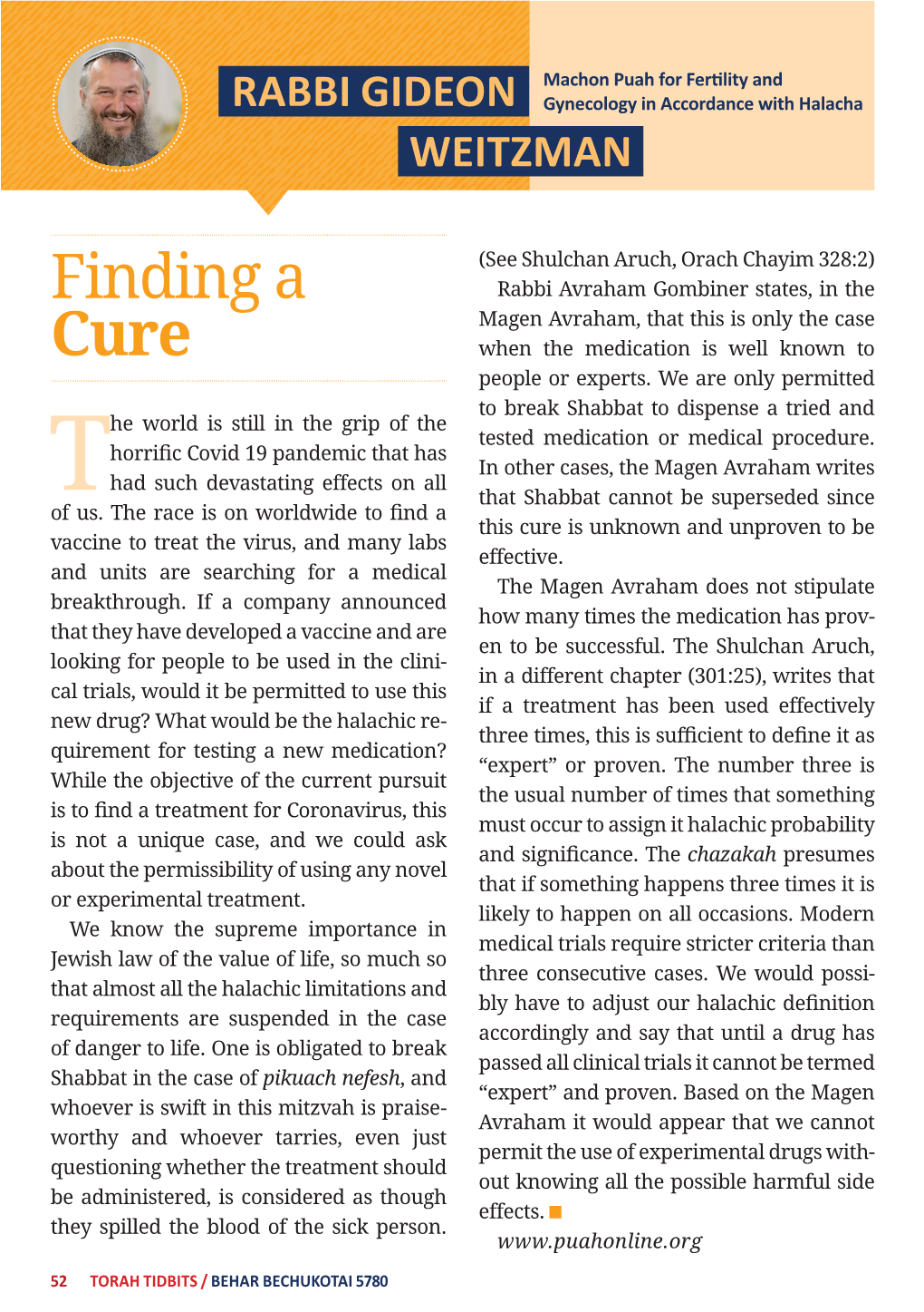 Finding a Cure
