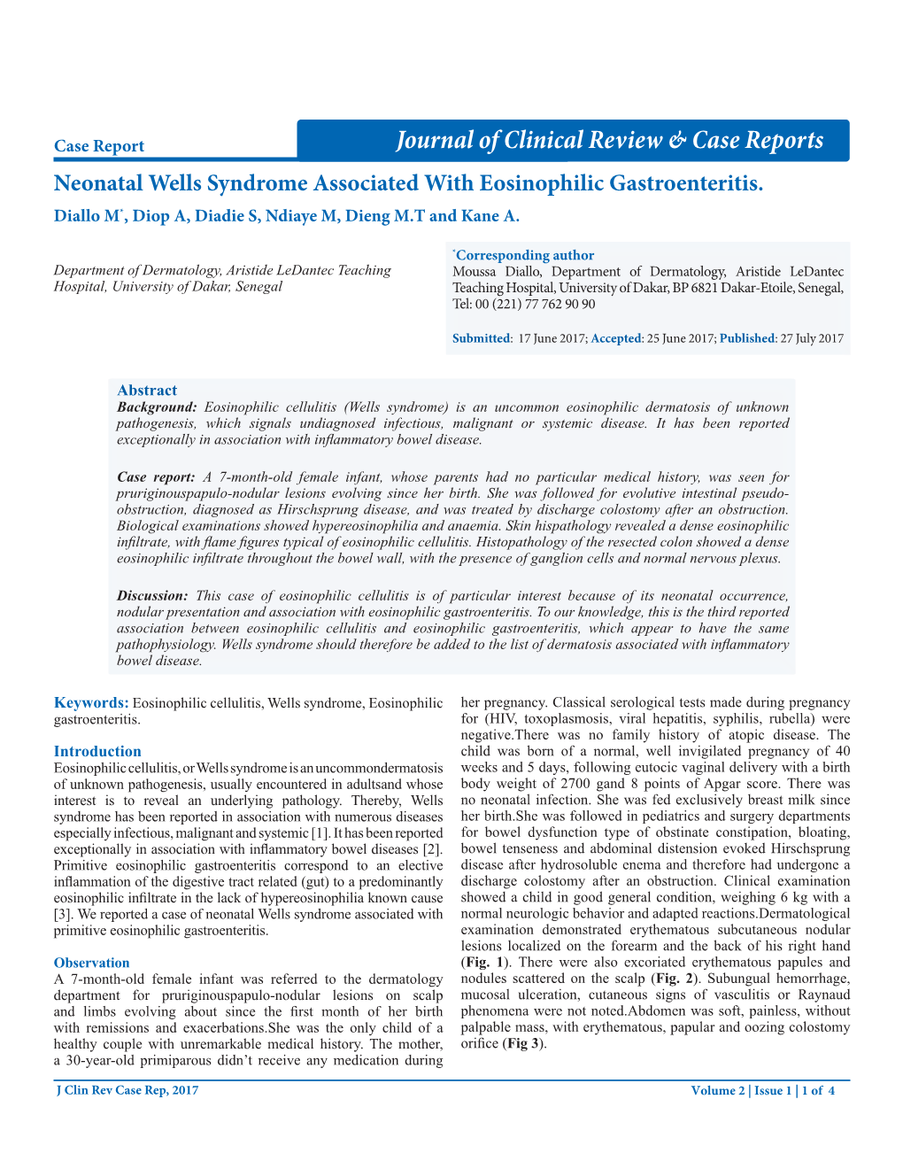 Neonatal Wells Syndrome Associated with Eosinophilic Gastroenteritis