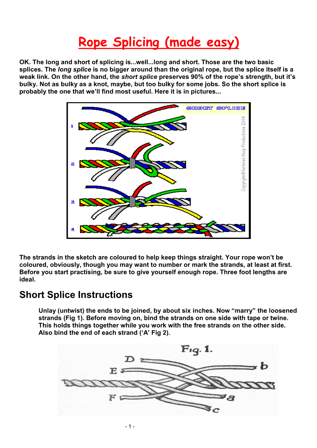 Rope Splicing (Made Easy)