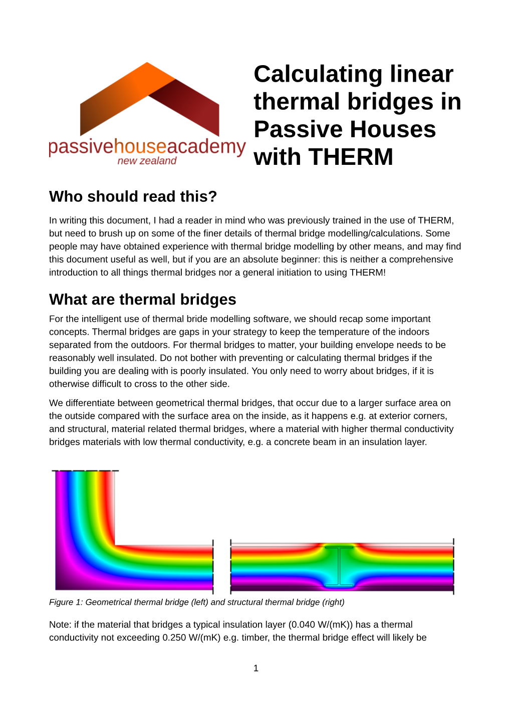 Calculating Linear Thermal Bridges in Passive Houses with THERM
