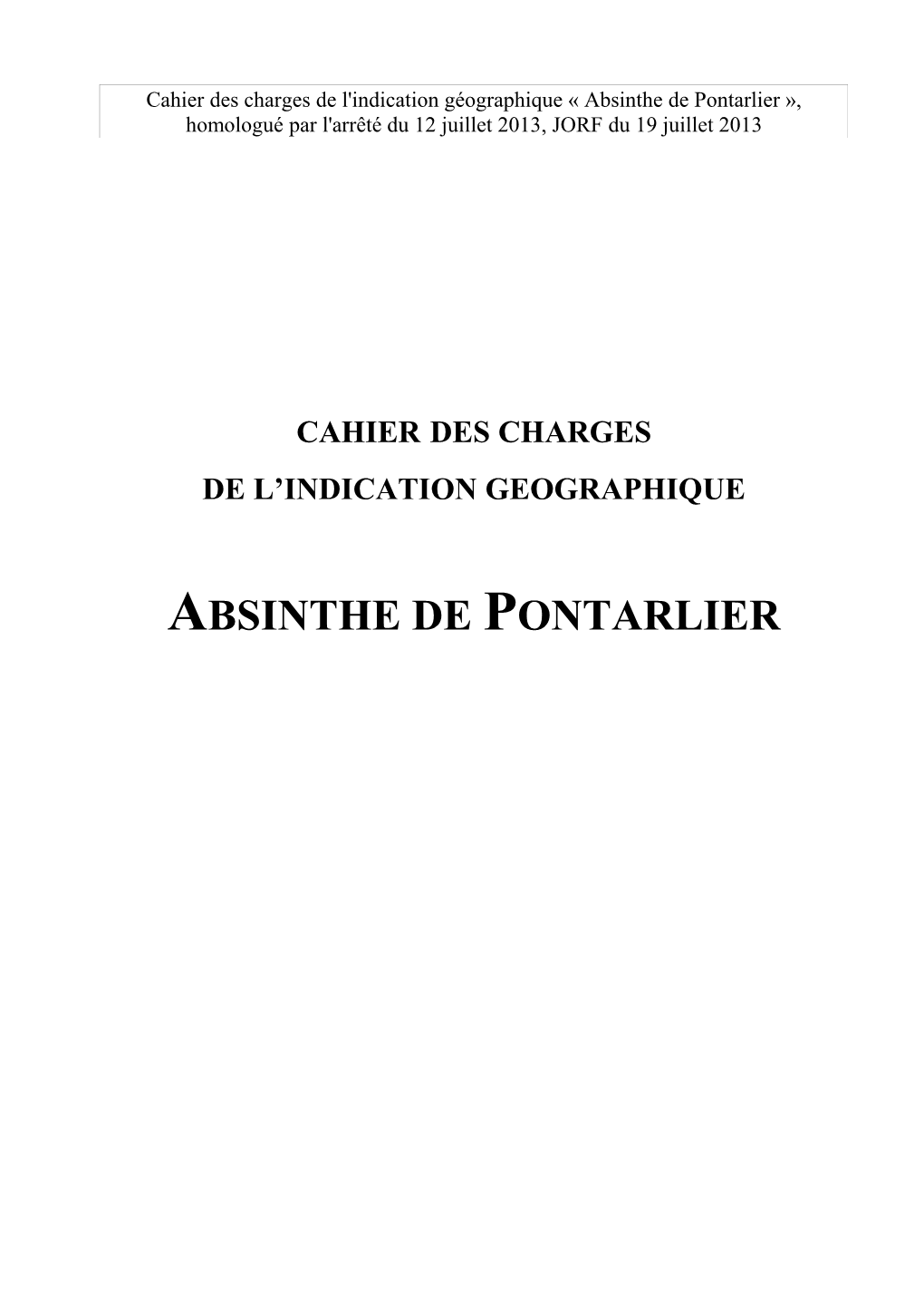Association Des Distillateurs De Plantes D'absinthe De Pontarlier