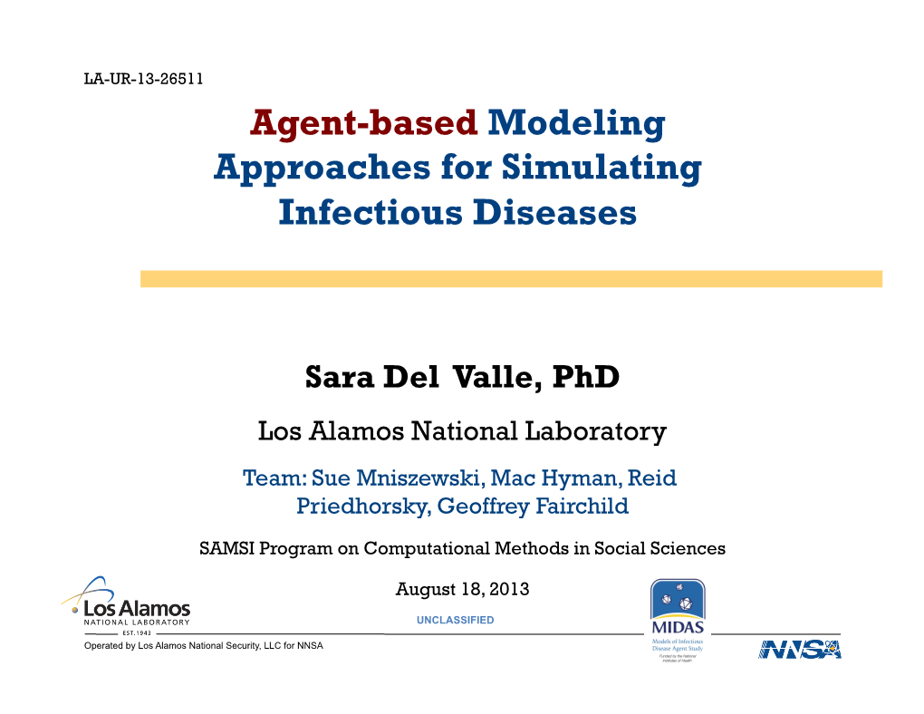 Agent-Based Modeling Approaches for Simulating Infectious Diseases