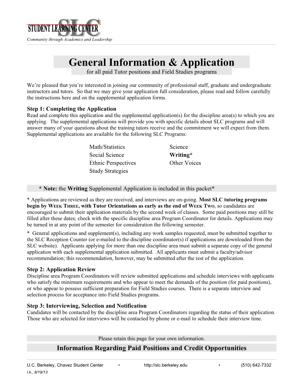 General Tutor Application