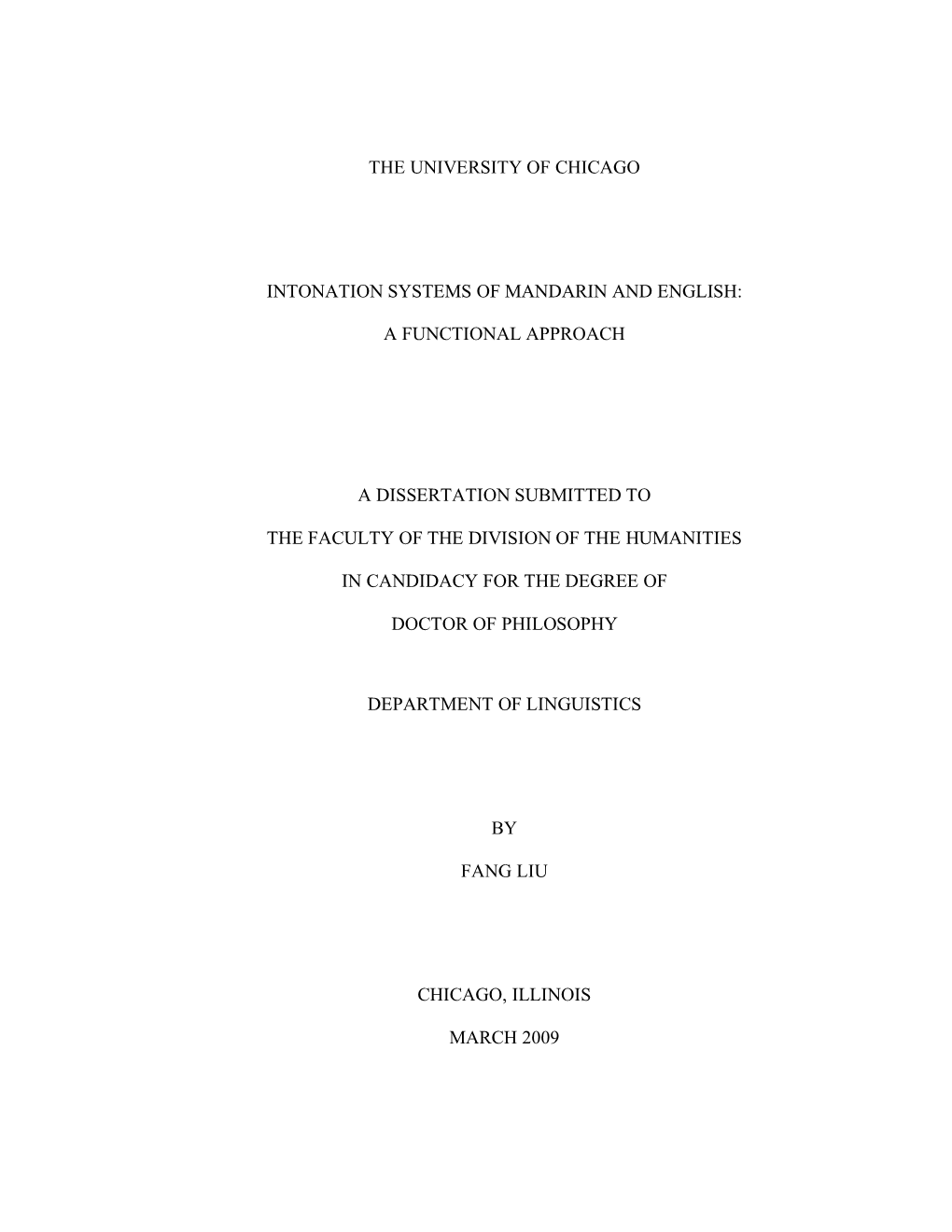 Intonation Systems of Mandarin and English