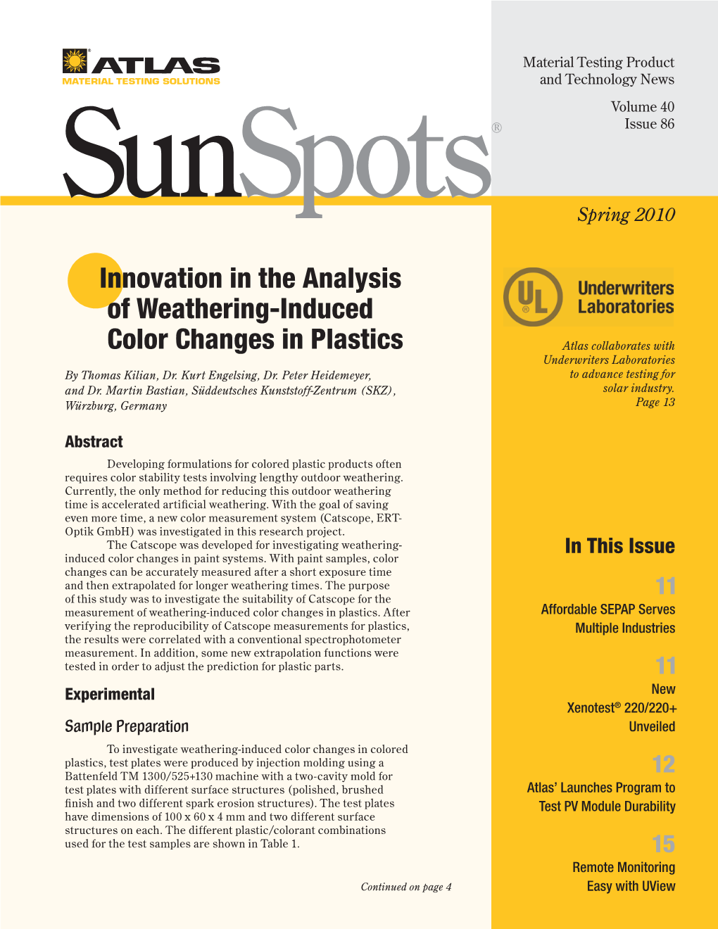 Innovation in the Analysis of Weathering-Induced Color