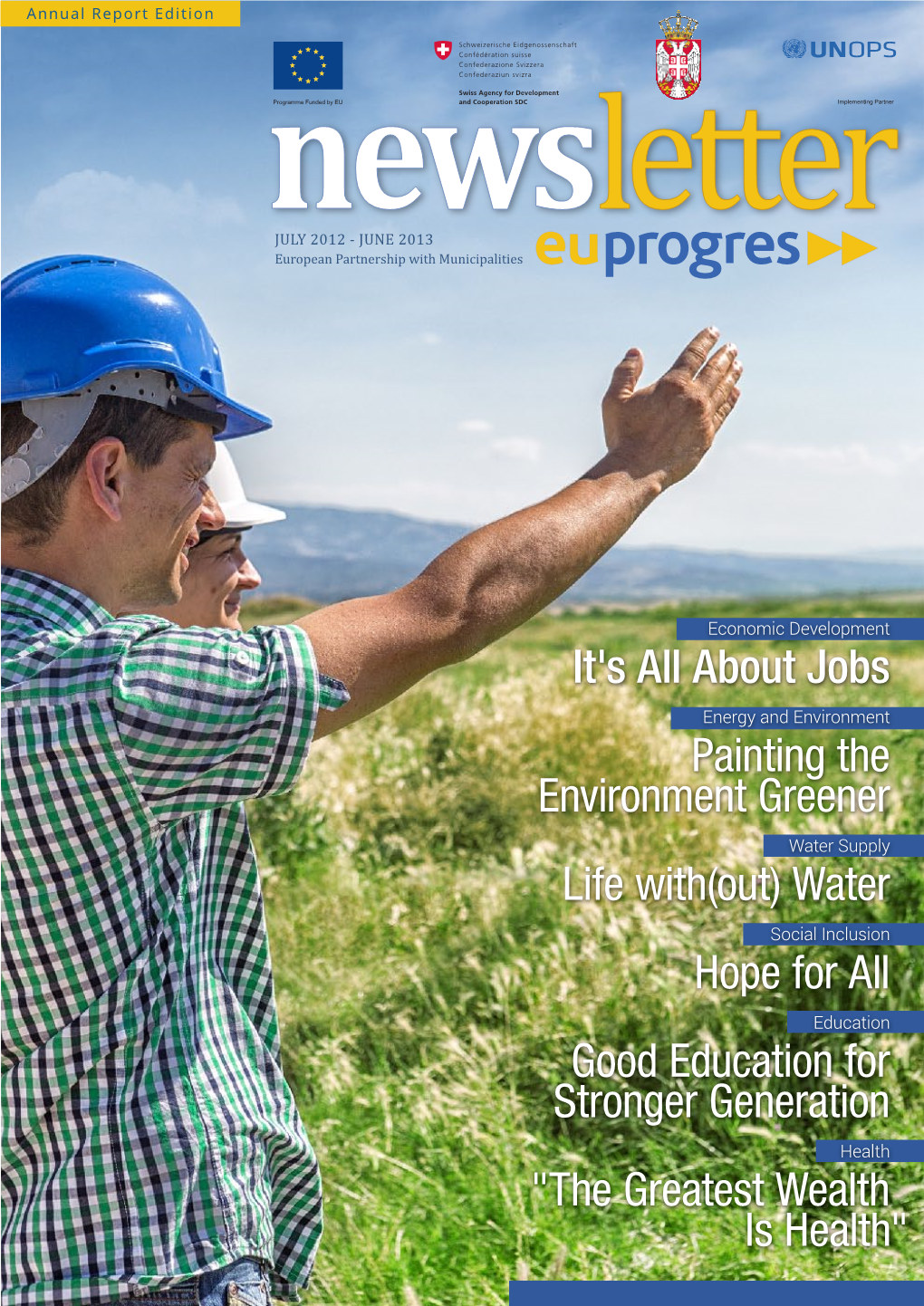 EU PROGRES Newsletter, Annual Report Edition, July 2012-June