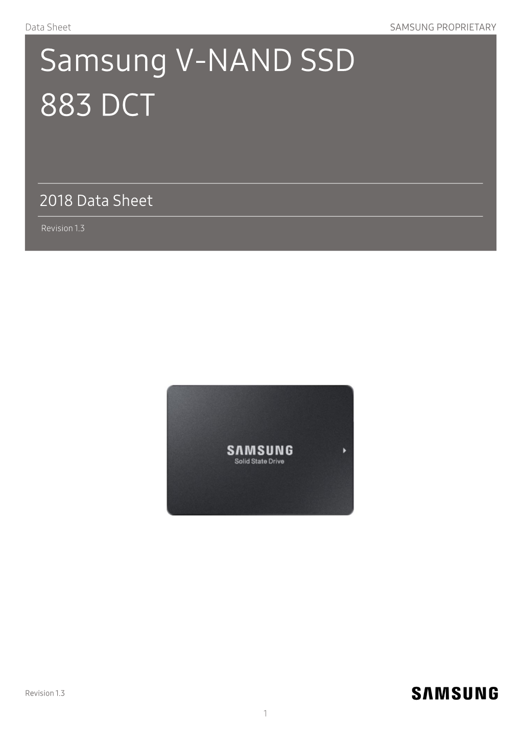 Samsung V-NAND SSD 883 DCT
