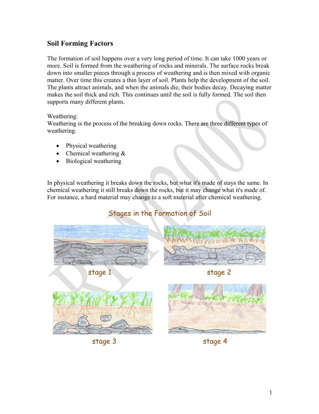 Soil Forming Factors