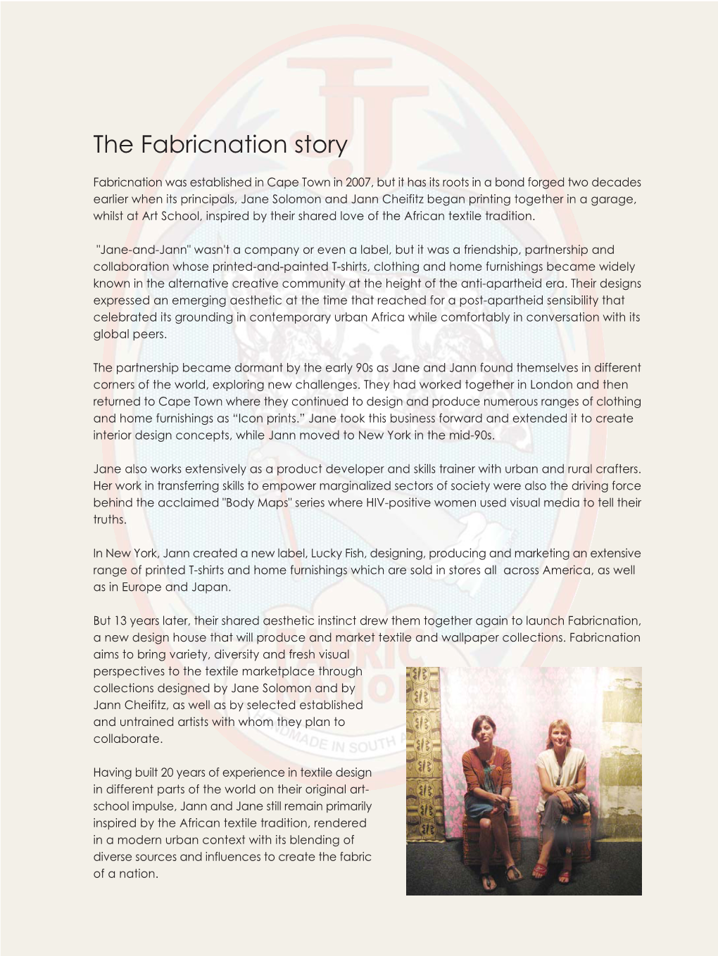 The Fabricnation Story