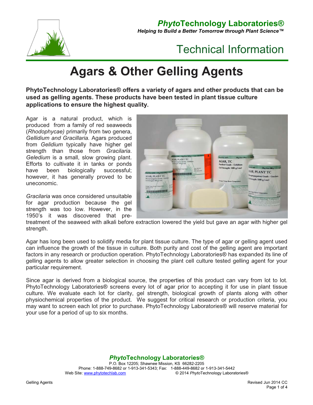 Agars and Other Gelling Agents