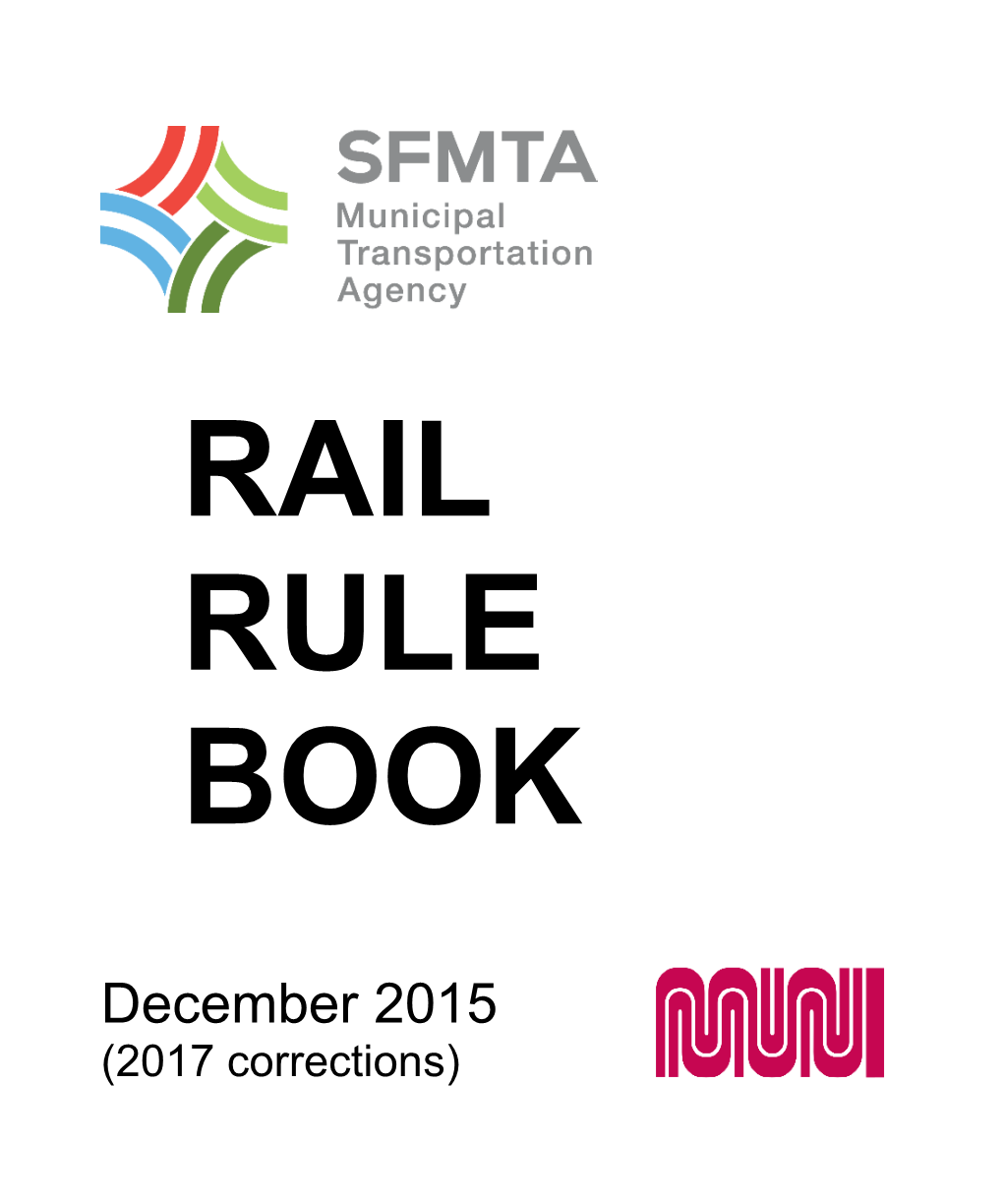 Rail Rule Book