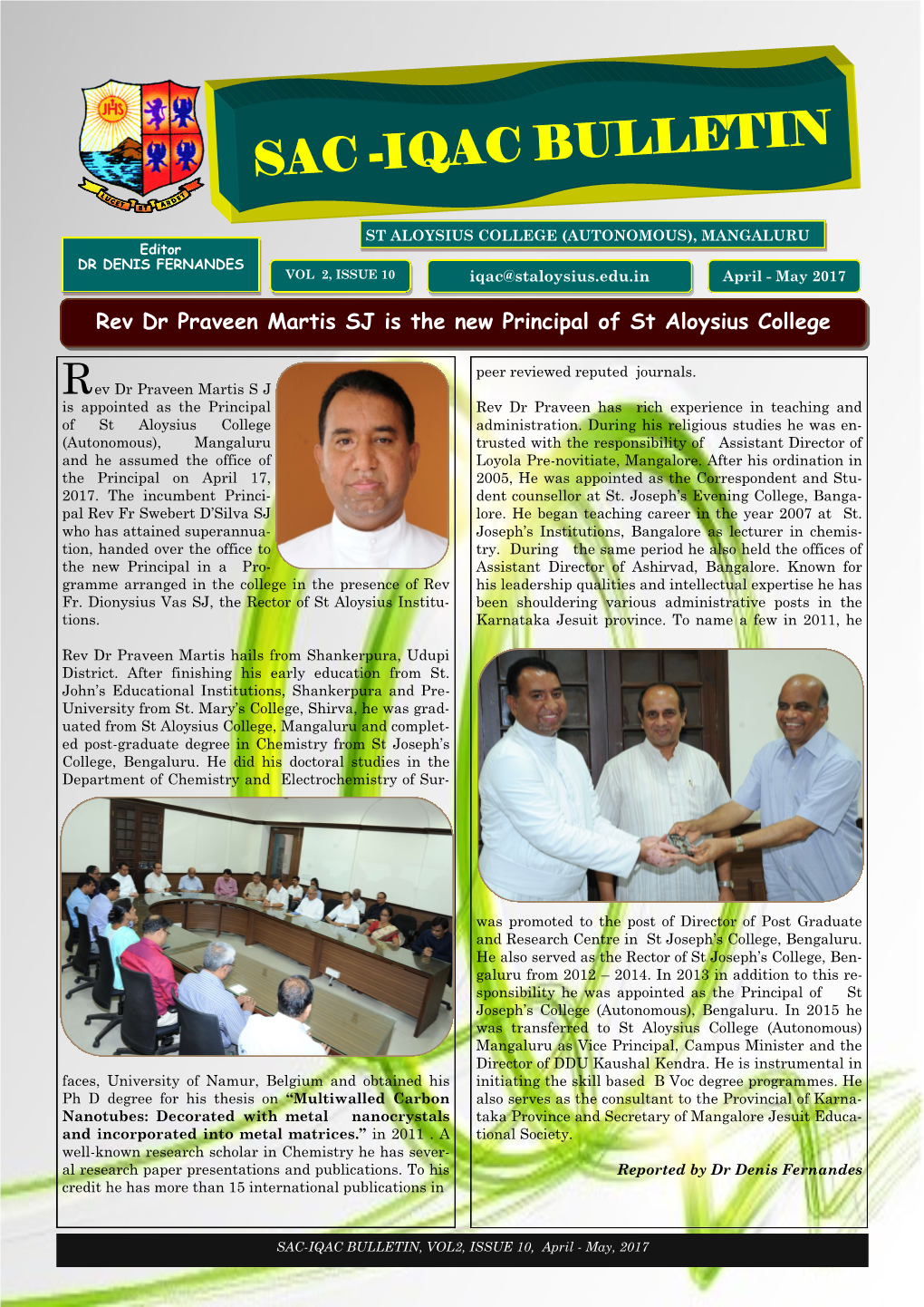 Sac -Iqac Bulletin