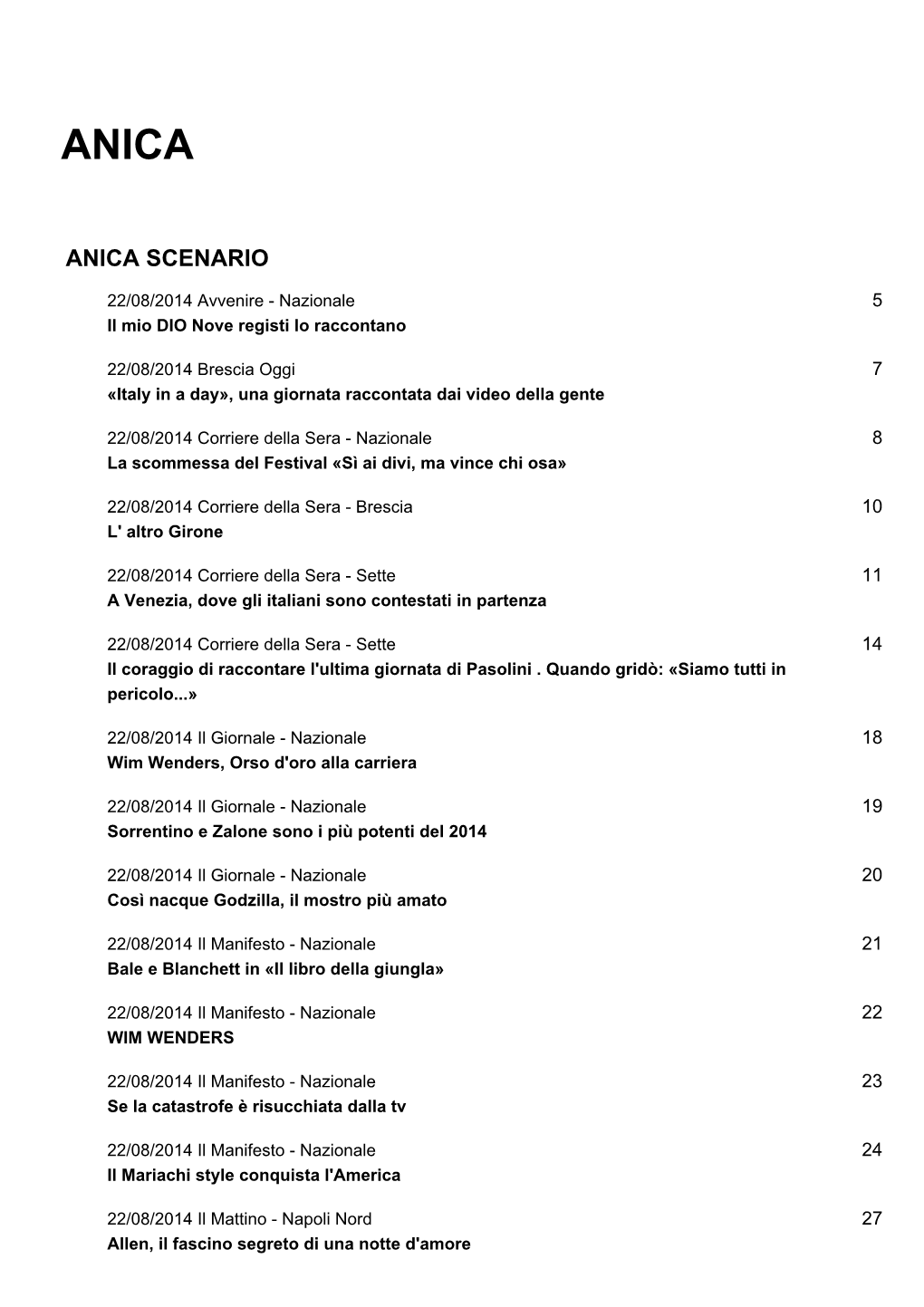 Anica Scenario