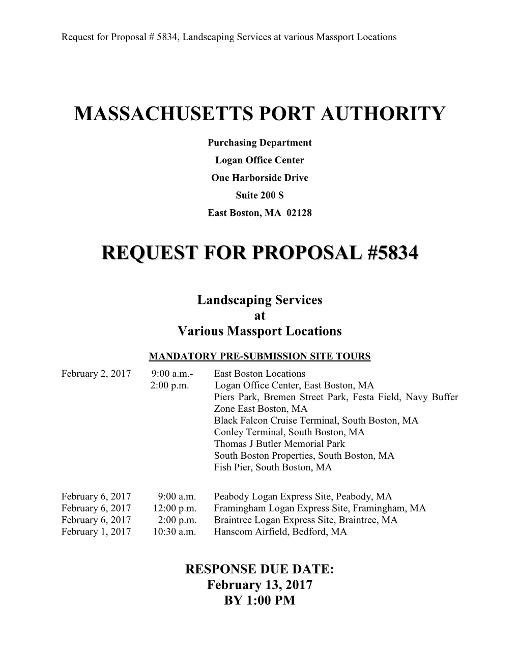 Massachusetts Port Authority