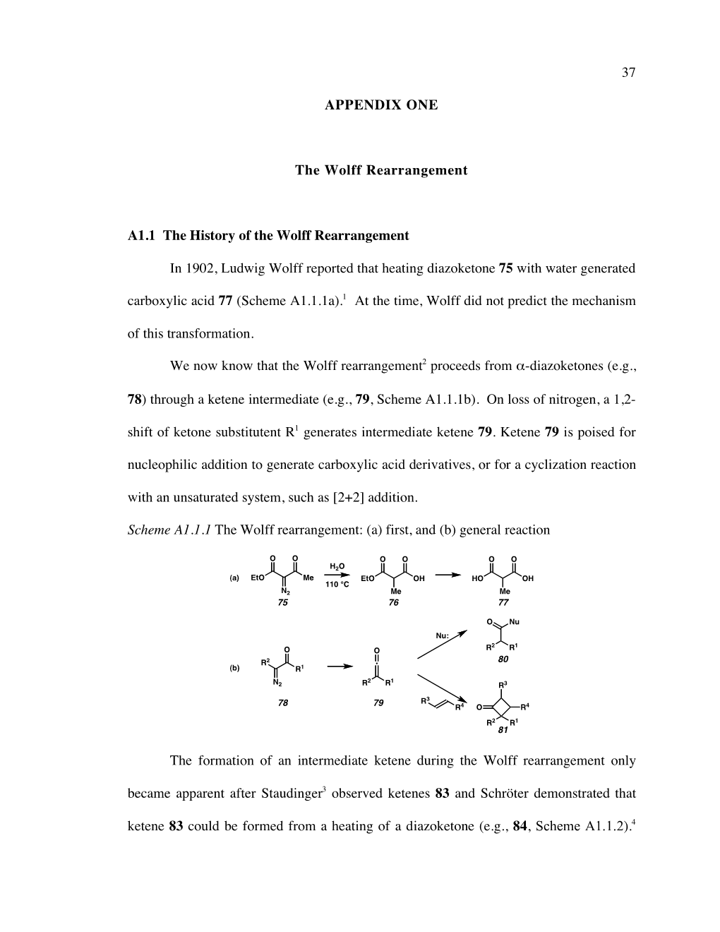 PDF (Appendix 1: the Wolff Rearrangement)