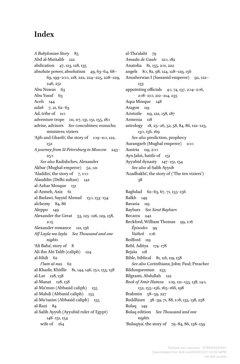 A Babylonian Story 85 Abd Al-Muttalib 122 Abdication 47, 123, 128