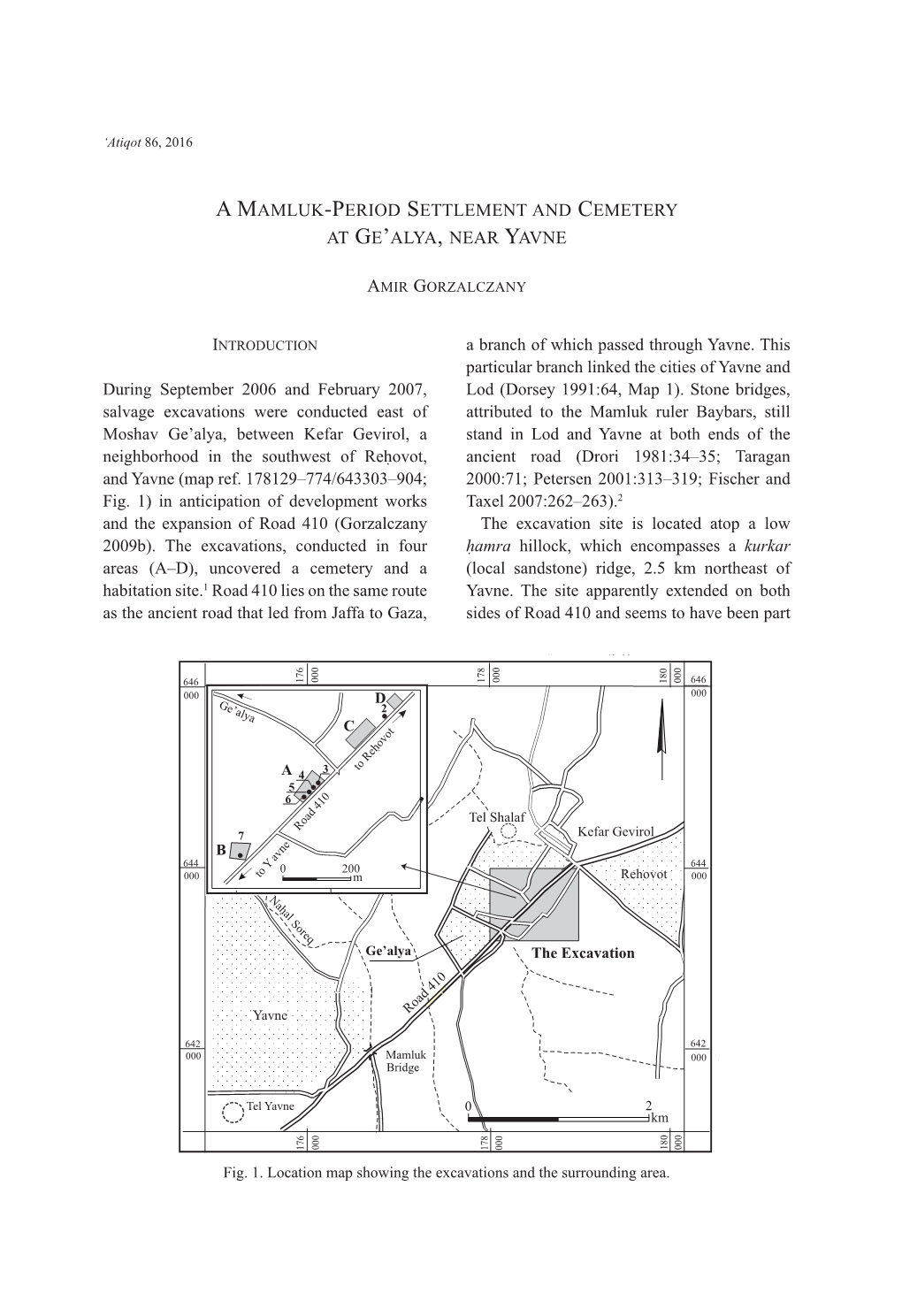 A Mamluk-Period Settlement and Cemetery at Ge'alya