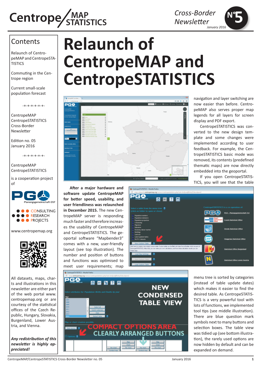 Relaunch of Centropemap and Centropestatistics