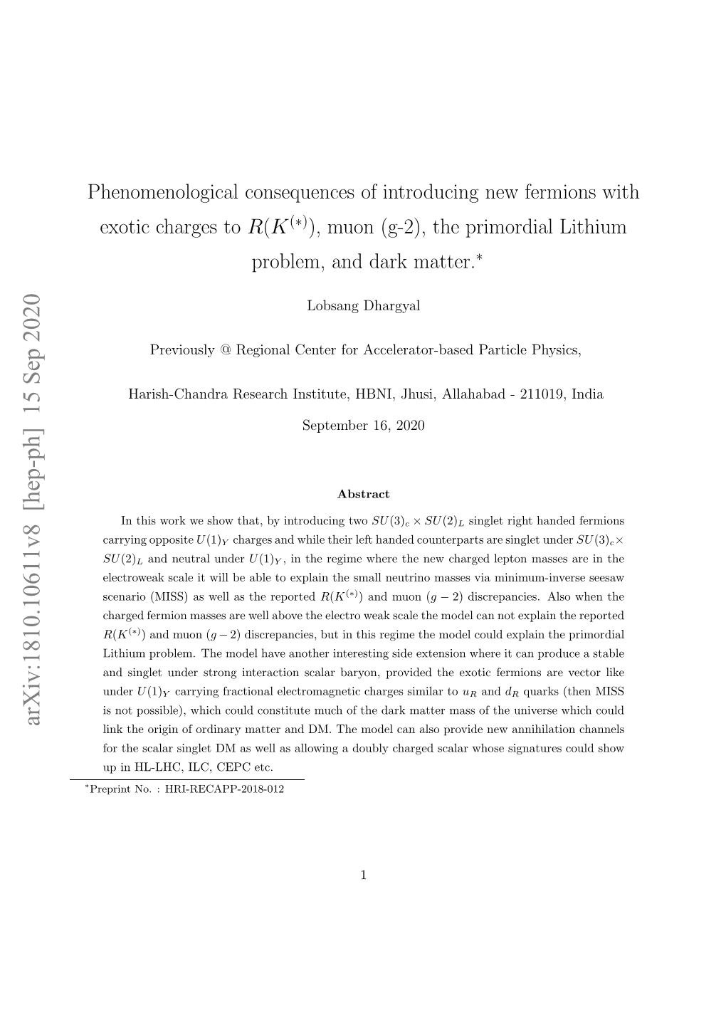 Phenomenological Consequences of Introducing New Fermions With