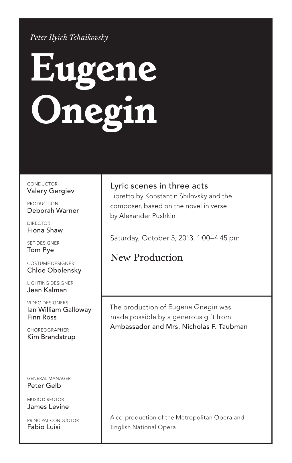 Eugene Onegin