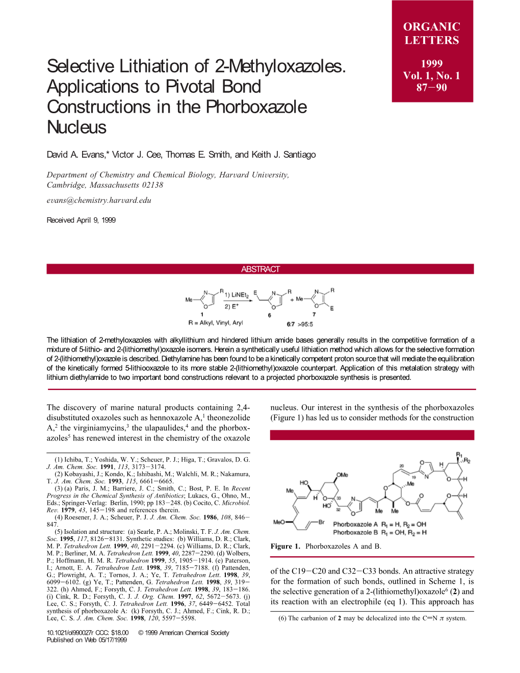 Selective Lithiation of 2-Methyloxazoles. Applications To