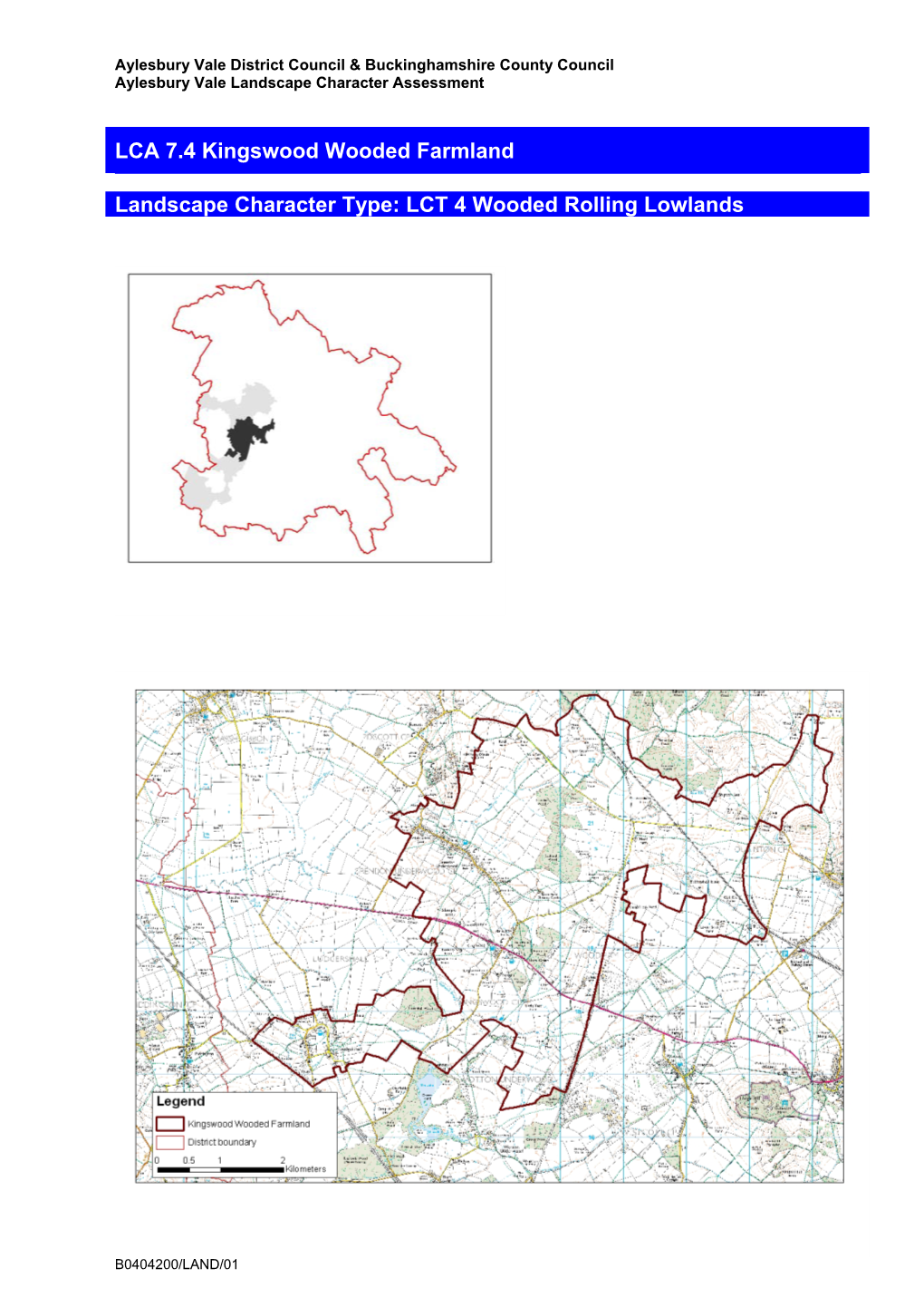 LCA 7.4 Kingswood Wooded Farmland Landscape Character Type